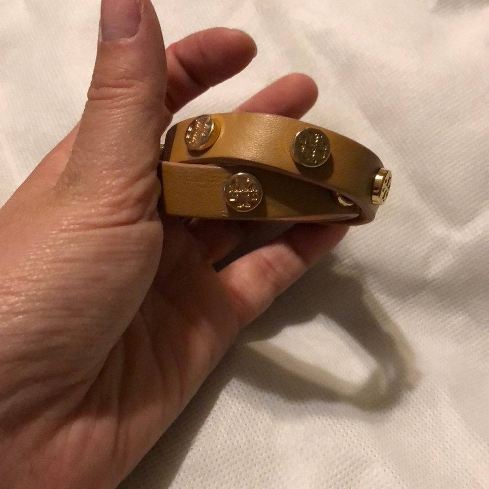 Tory burch leather wrap bracelet